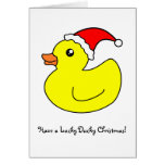 Lucky Ducky Christmas Card