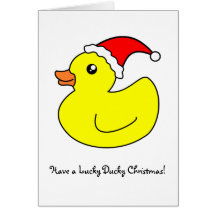 Lucky Ducky Christmas Card