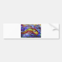 Lucky fish bumper sticker