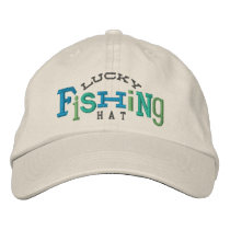 Lucky Fishing Embroidery Hat