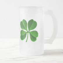 Lucky Four Leaf Clover Mugs