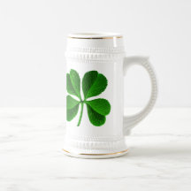 Lucky Four Leaf Clover Mugs