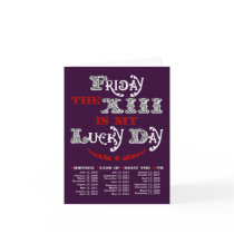 Lucky Friday the 13th Dark Card