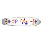 Lucky Gold n Blue Signs  -  Swimskate Skateboard Decks