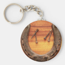 Lucky Horseshoe with Nails Keychains