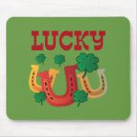 Lucky Horseshoes Mouse Pad