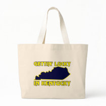 Lucky in Kentucky Canvas Bags