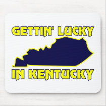 Lucky in Kentucky Mousepads