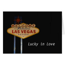 Lucky in Love Las Vegas Card