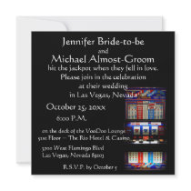 Lucky in Love Las Vegas Casino Wedding Personalized Invite