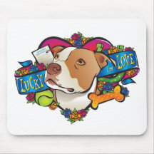 Lucky in Love Mousepads