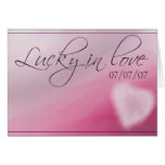 Lucky in love note cards