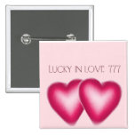Lucky in Love wedding buttons