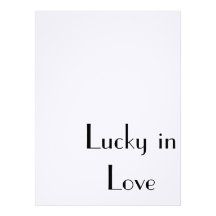 "Lucky in Love" , wedding, engage or shower invite
