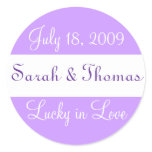 "Lucky in Love" Wedding Sticker