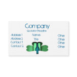 Lucky Irish Card business cards