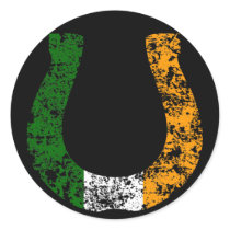 lucky irish horseshoe sticker