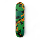 Lucky Irish Ink Clover - dark skateboard