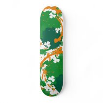 Lucky Irish Ink Clover skateboard
