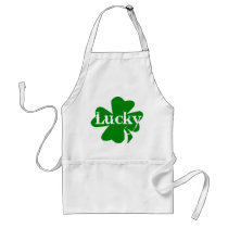 Lucky Irish St. Patricks Day Green Shamrock Aprons