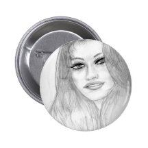 Lucky Lady Pinback Buttons