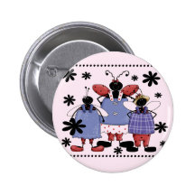 Lucky Ladybug Friends Tshirts and Gifts Pin