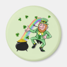 Lucky Leprechaun Fridge Magnets