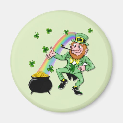 Lucky Leprechaun Fridge Magnets