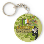 Lucky Leprechaun With His Irish Castle keychains