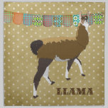 Lucky Llama Golden Stars American MoJo Napkin napkins