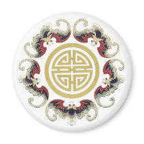 Lucky Longevity Chinese Charm