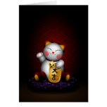 Lucky Maneki Neko Greeting Card