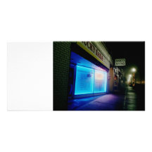Lucky Nails - Cool Blue in the Night Custom Photo Card