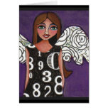 LUCKY NUMBERS ANGEL - greeting card