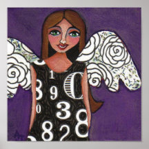 Lucky Numbers Angel - print