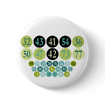 Lucky Numbers, fashion design, template Button