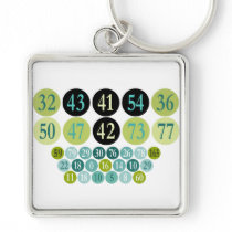 Lucky Numbers, fashion design, template Key Chain