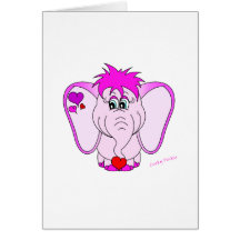 Lucky Pinkie Greeting Card