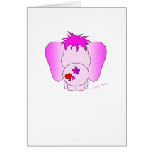 Lucky Pinkie Greeting Card