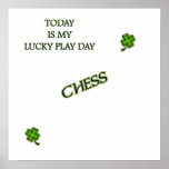 Lucky Play Chess Posters