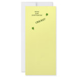 Lucky Play Day Cricket Rack Card Template