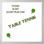Lucky Play Ping Pong Print