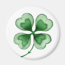 Lucky Shamrock Refrigerator Magnet