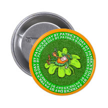 Lucky the Leprechaun Pinback Button