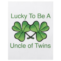 Lucky To Be A Uncle Of Twins Flyers