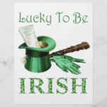 LUCKY TO BE IRISH PERSONALIZED FLYER