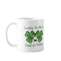 Lucky To Be Twin Dad Coffee Mug