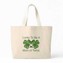 Lucky To Be Twin Mom Bag