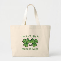 Lucky To Be Twin Mom Bag