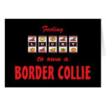Lucky to Own a Border Collie Fun Dog Design Cards